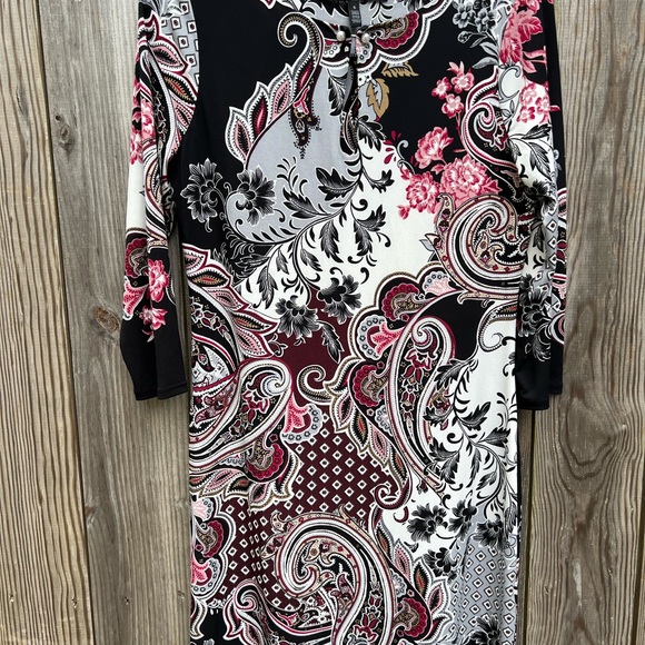 WHITE HOUSE BLACK MARKET Paisley Shift Dress size Small - Picture 4 of 10